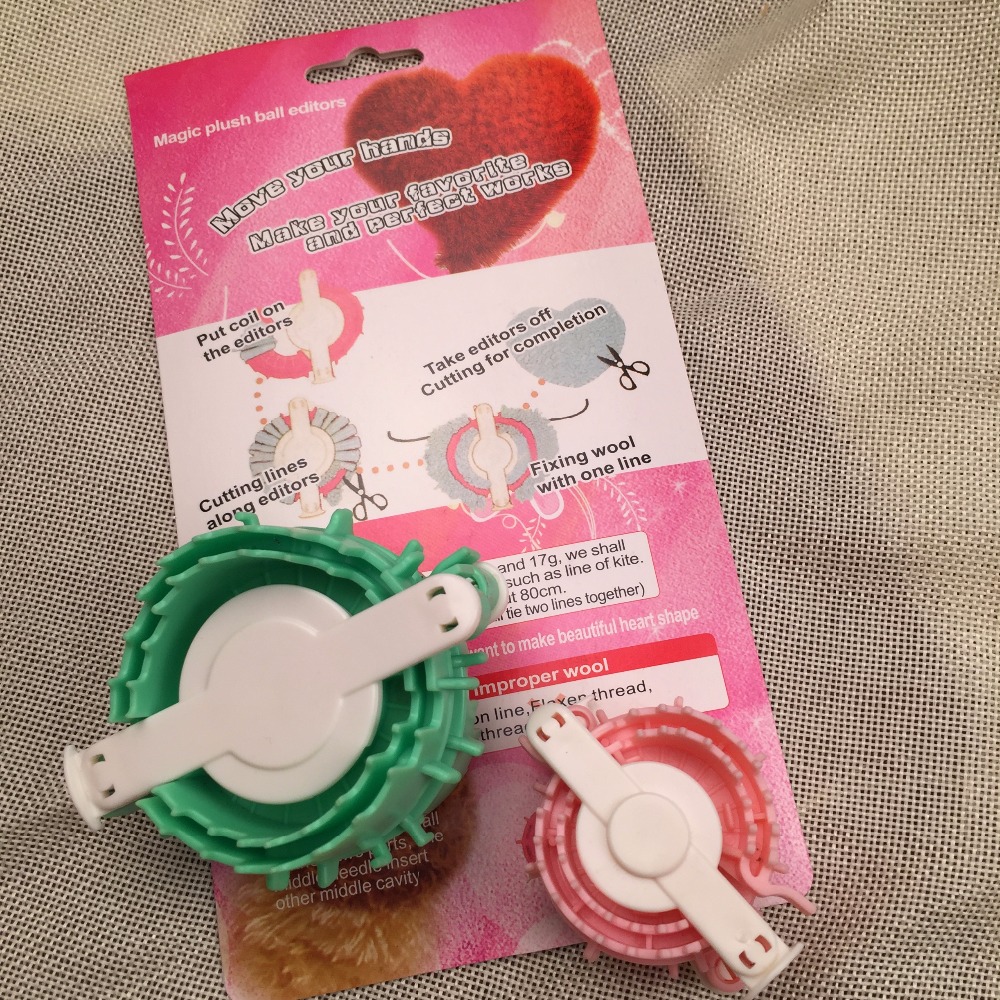 Pom Pom Maker Tool - 달콤한 하트 볼 패턴 메이커 공예