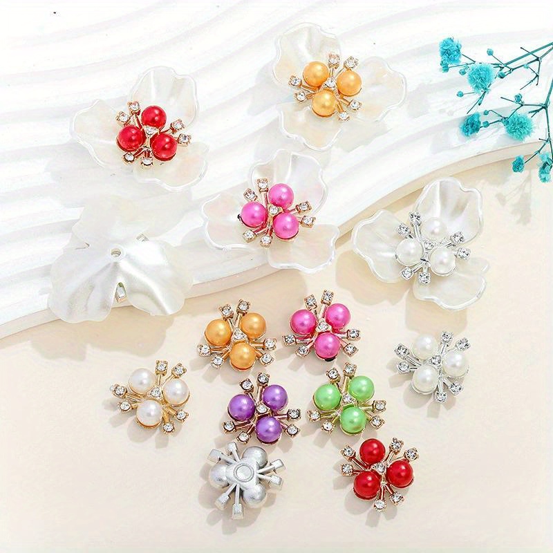 Sew On Rhinestone - 50개 보석 DIY 라인스톤 크리스탈 진주