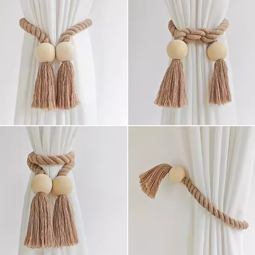 1개 심플 프린지 비즈 커튼 스트랩 무타공 자석 조절형 - Beaded Trim Fringe 리뷰 및 가격