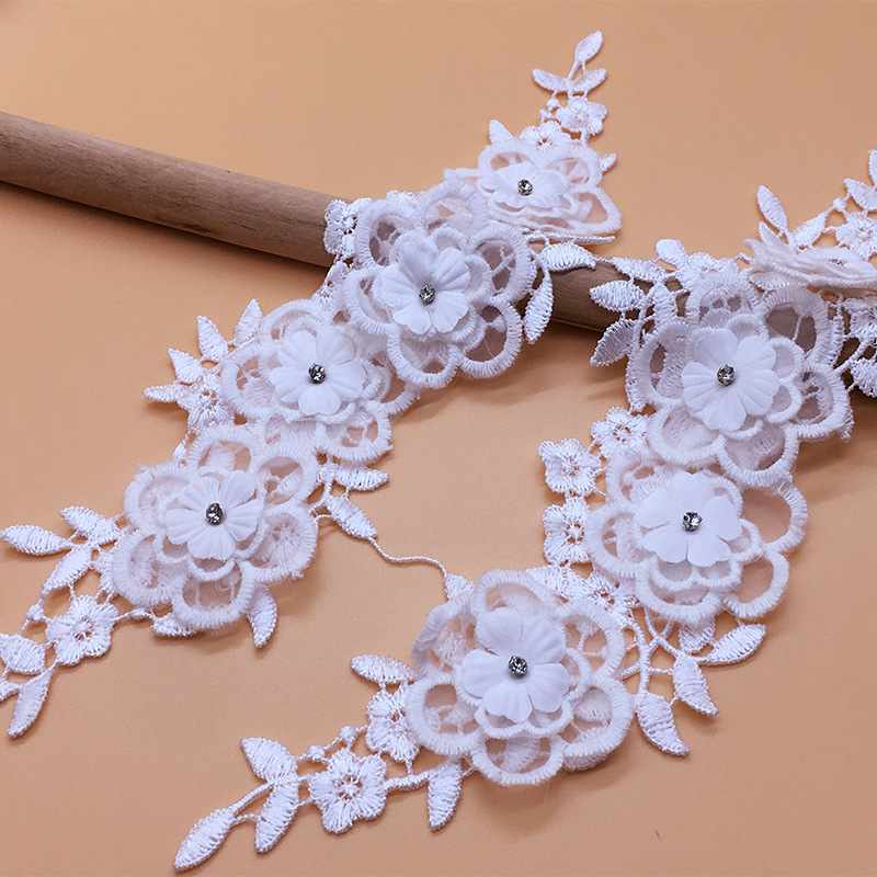 2 짝/몫 메쉬 유행 의상 꽃 리본 패브릭 패치 DIY - Applique Patch Flower 리뷰 및 가격
