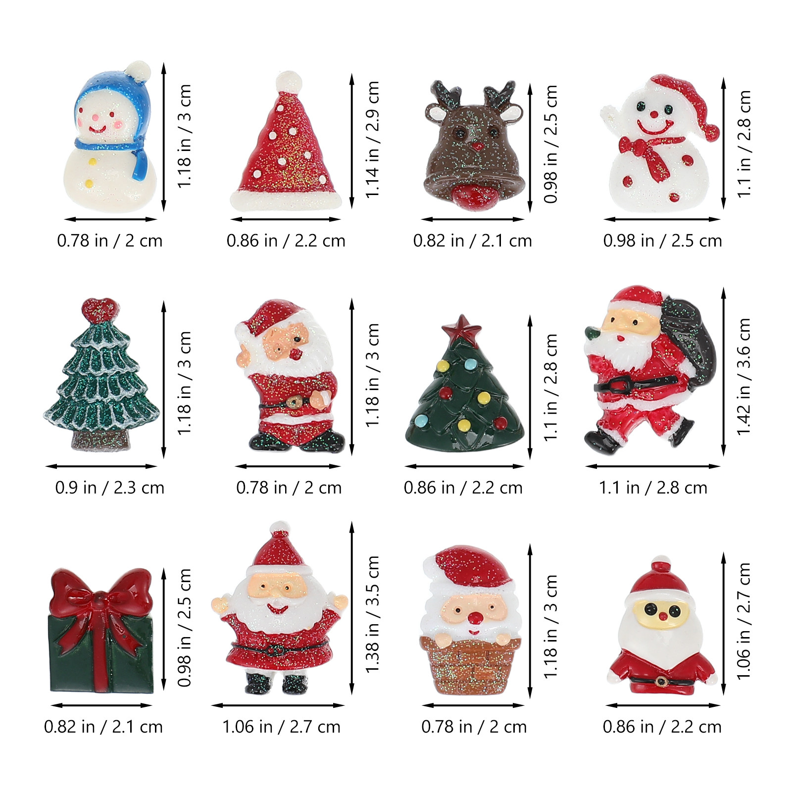 50개 장식용 크리스마스 장식품 혼합 공예 용품 장식품 - Craft Embellishments 리뷰 및 가격