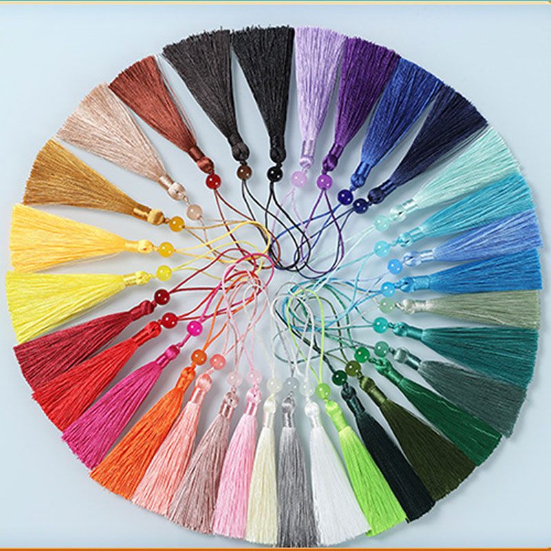 5-100Pcs 책갈피 파란색 된 Tassels 폴리  - Beaded Trim Fringe 리뷰 및 가격