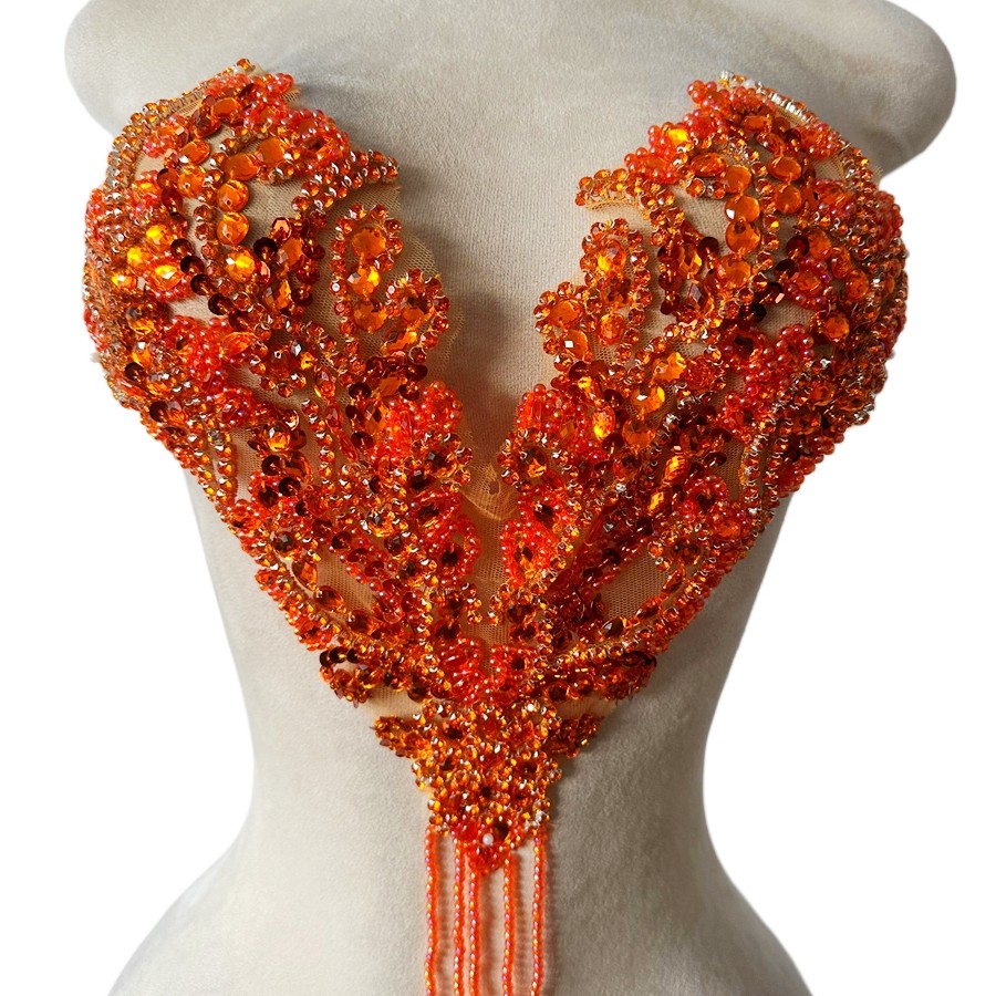 손바느질 비즈 라인스톤 아플리케 패치 스윗하트 칼라 장 - Sew On Rhinestone 리뷰 및 가격