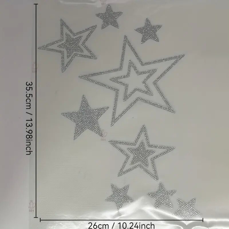 반짝이는 라인스톤 핫 스탬핑 편지 별 의류용 DIY 철 - Hotfix Rhinestone Sheet 리뷰 및 가격