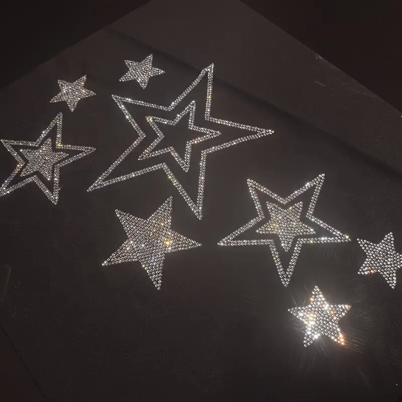 반짝이는 라인스톤 핫 스탬핑 편지 별 의류용 DIY 철 - Hotfix Rhinestone Sheet 리뷰 및 가격