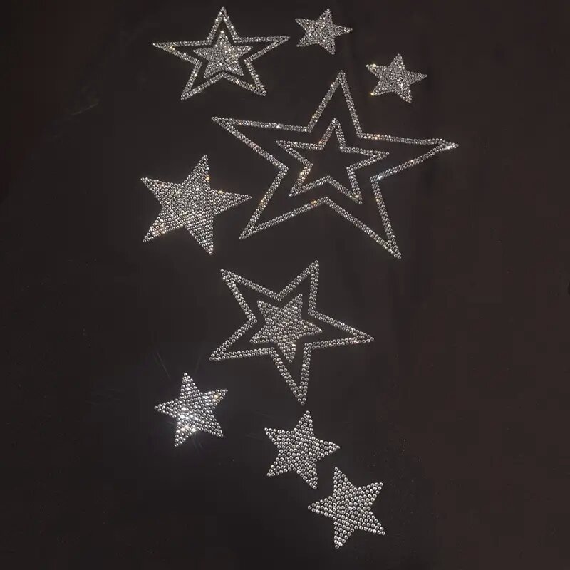 반짝이는 라인스톤 핫 스탬핑 편지 별 의류용 DIY 철 - Hotfix Rhinestone Sheet 리뷰 및 가격