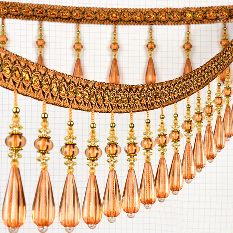 1M 크리스탈 펜던트 태슬 드롭렛 비즈 프린지 레이스  - Beaded Trim Fringe 리뷰 및 가격