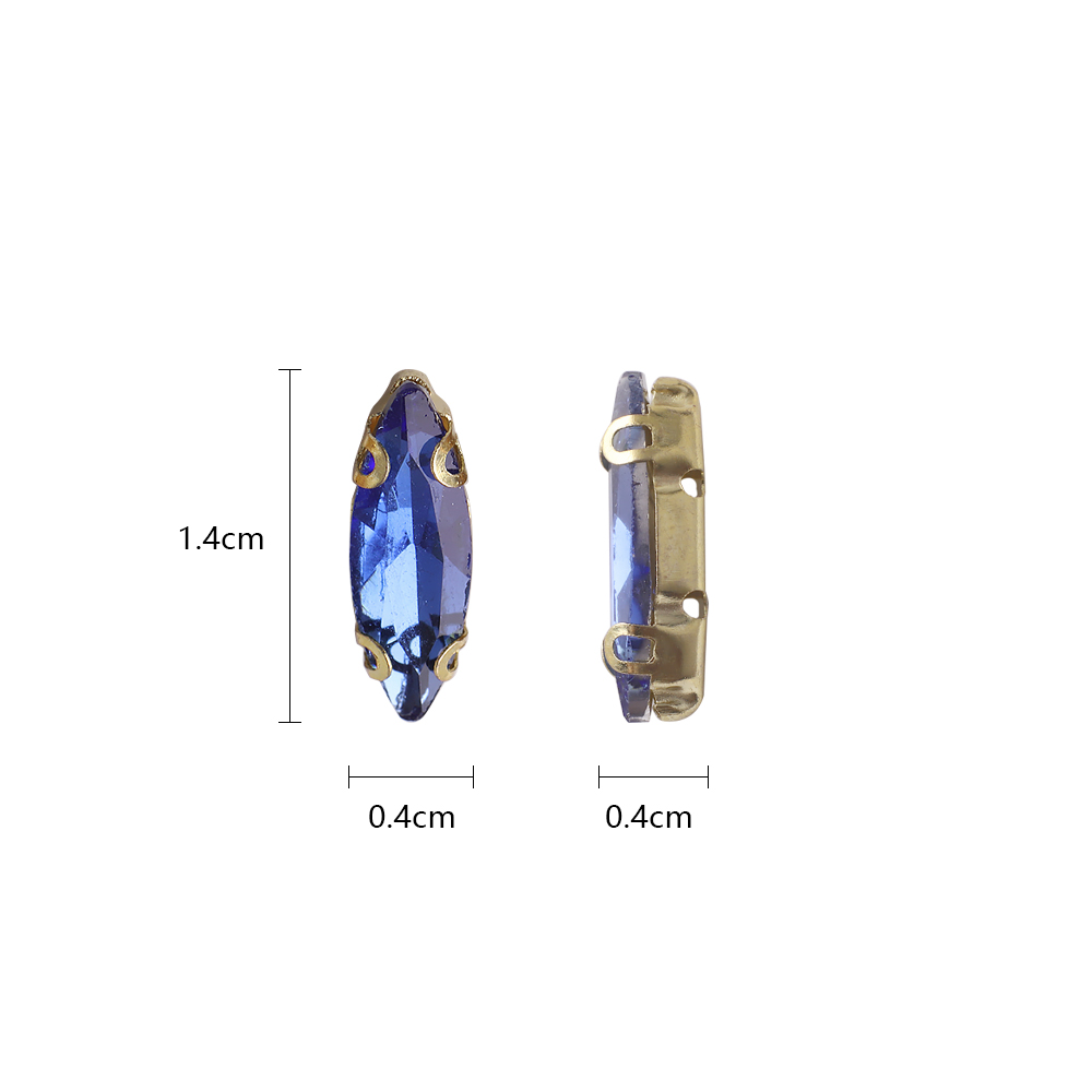 20개 4x15mm 말 눈 모양 크리스탈 유리 스톤 바 - Sew On Rhinestone 리뷰 및 가격