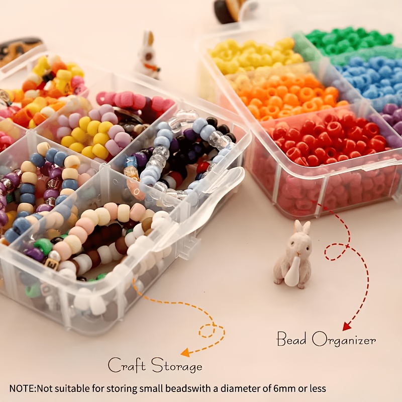뚜껑과 손잡이가 있는 5겹 투명 수납함, 스냅 잠금 디 - Craft Embellishment Storage 리뷰 및 가격