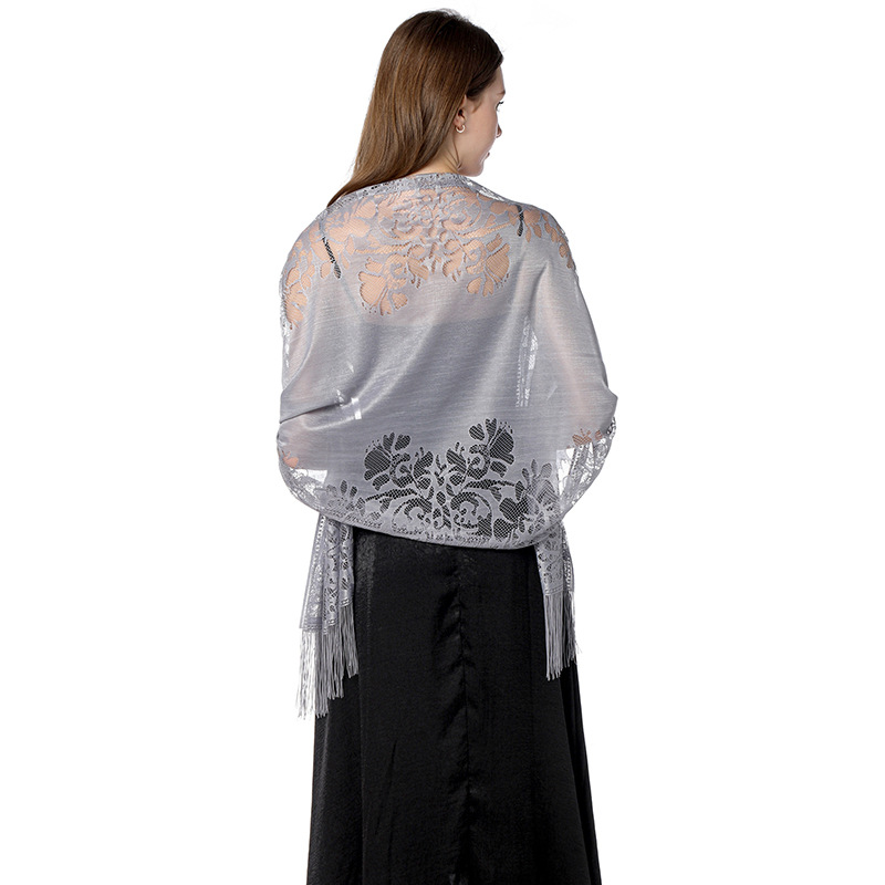 한국 여성 여름 얇은 할로우 플라워 긴 술 파티 망토, - Tassel Fringe Trim 리뷰 및 가격