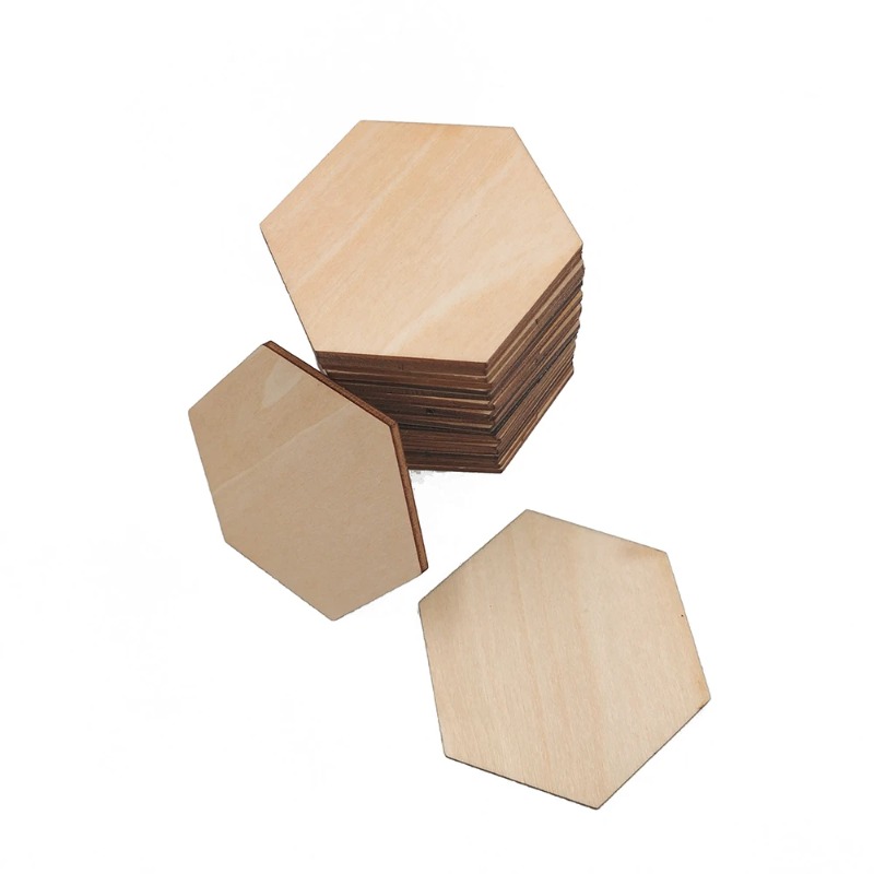 10-120mm 나무 육각형 블랭크 슬라이스 미완성 목 - Craft Embellishments 리뷰 및 가격