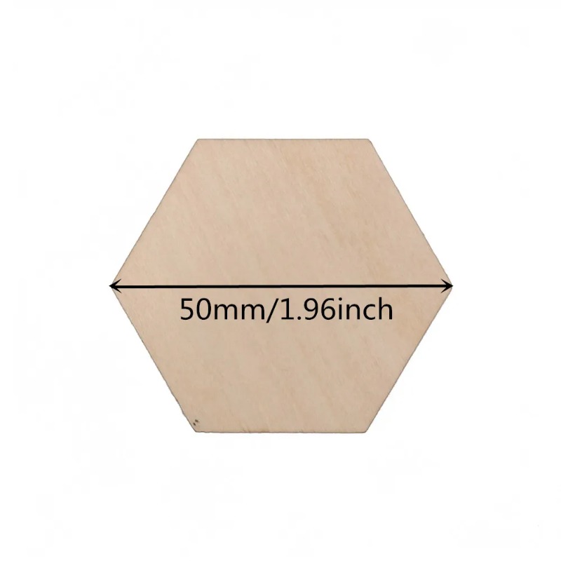 10-120mm 나무 육각형 블랭크 슬라이스 미완성 목 - Craft Embellishments 리뷰 및 가격