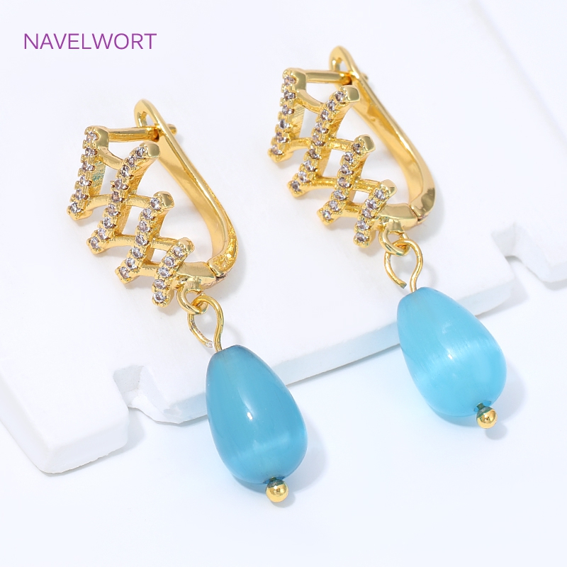 18K 금도금 부채꼴 꽃 귀걸이 고리, 황동 기본 고정 - Embellishment Crafts 리뷰 및 가격