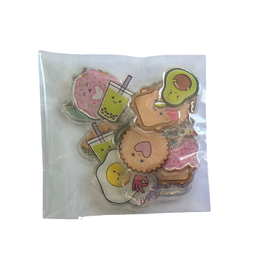 45개 귀여운 에폭시 스티커 - 히피 평화 & 음식 & - Craft Embellishment World 리뷰 및 가격