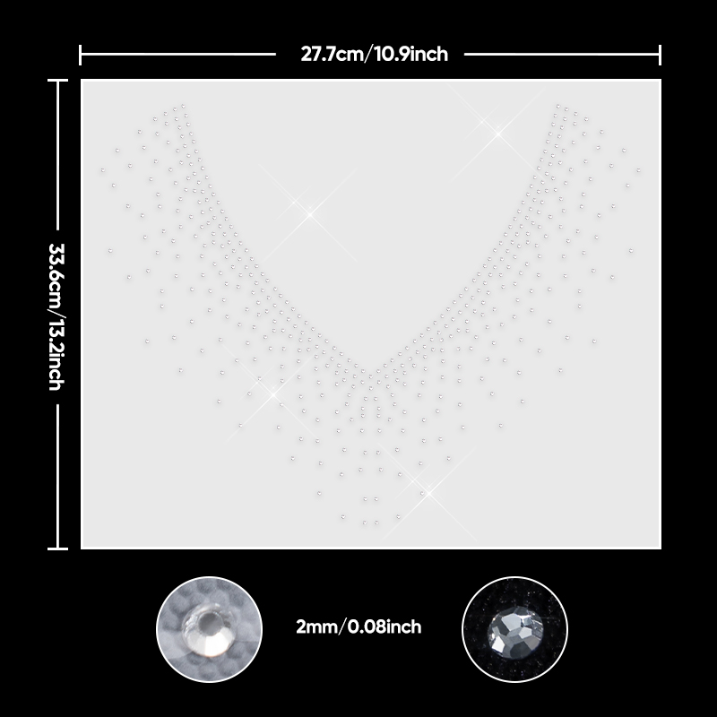QIAO 1/2/4/6개입 V넥 글리터 핫픽스 라인스톤 - Hotfix Rhinestone Sheet 리뷰 및 가격