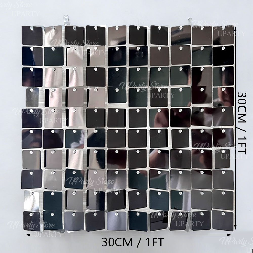 블랙 쉬머 벽 배경 12/16/24개 반짝이는 블랙 스 - Sequin Fabric Panel 리뷰 및 가격