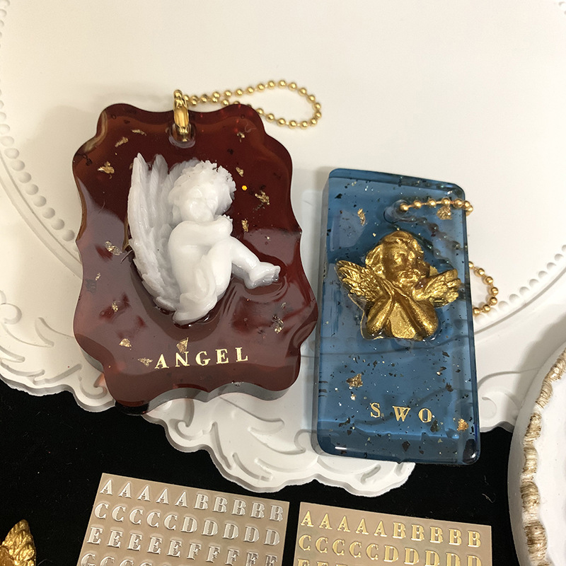 2개입 금속 알파벳 장식 글자 골드 실버 레진 장식품  - Craft Embellishments 리뷰 및 가격
